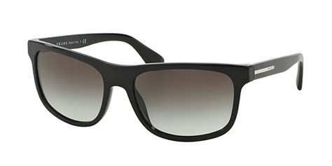 Prada PR 15RS PLAQUE 1AB0A7 Sunglasses in Black